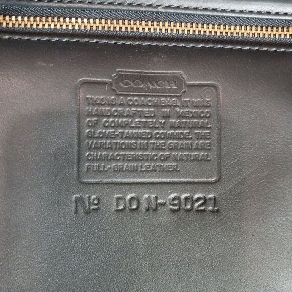 Coach Vtg Leather Handbag Weston Shopper Bag No. 9021 With Gold Hardware - Picture 3 of 12